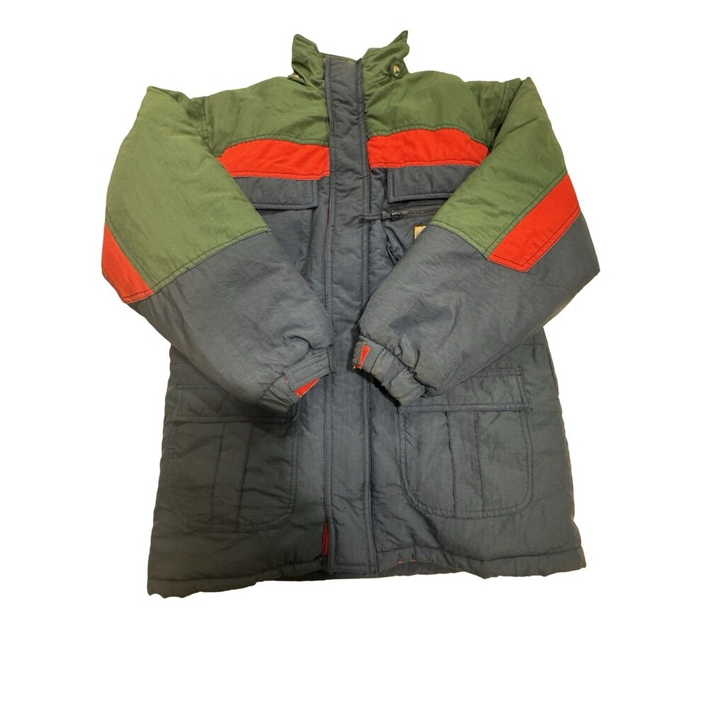 Bugle Boy Vintage 90s Boys XL 18/20 Colorblock Puffer Jacket